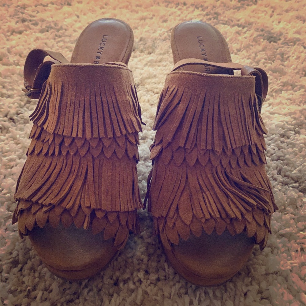 Lucky Brand Fringe Wedges